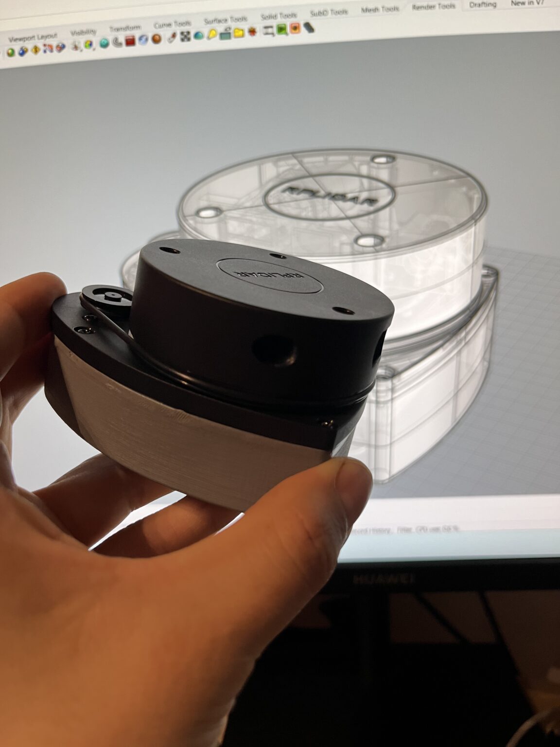 Industrial dashboard interface on a tablet